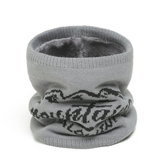 Plush Warm Knit Infinity Scarf Women's Neck Protection Scarf