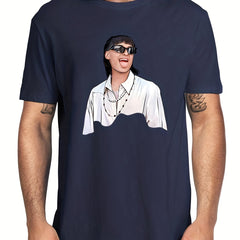 Men's Lightweight Graphic Tee for Summer Outdoor Activities