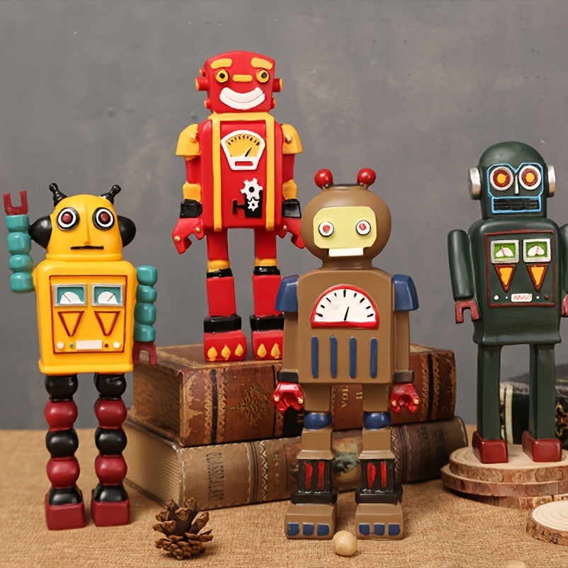 American Retro Robot Model Ornaments Home Living Room TV Cabinet Decor