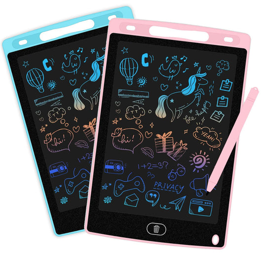 8.5in LCD Writing Tablet 2 Pack Kids Drawing Pad Educational Toy