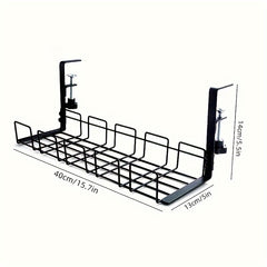 Cable Management Under Desk No Drill Cord Organizer Tray