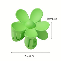 6pcs Girls Sweet Flowers Claw Clips Hair Accessories