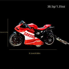 Cartoon Motorcycle Keychains Men Car Model Keychain Bag Pendant Key Accessor
