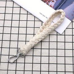 Hand-woven Rope Keychain Bracelet for Girls