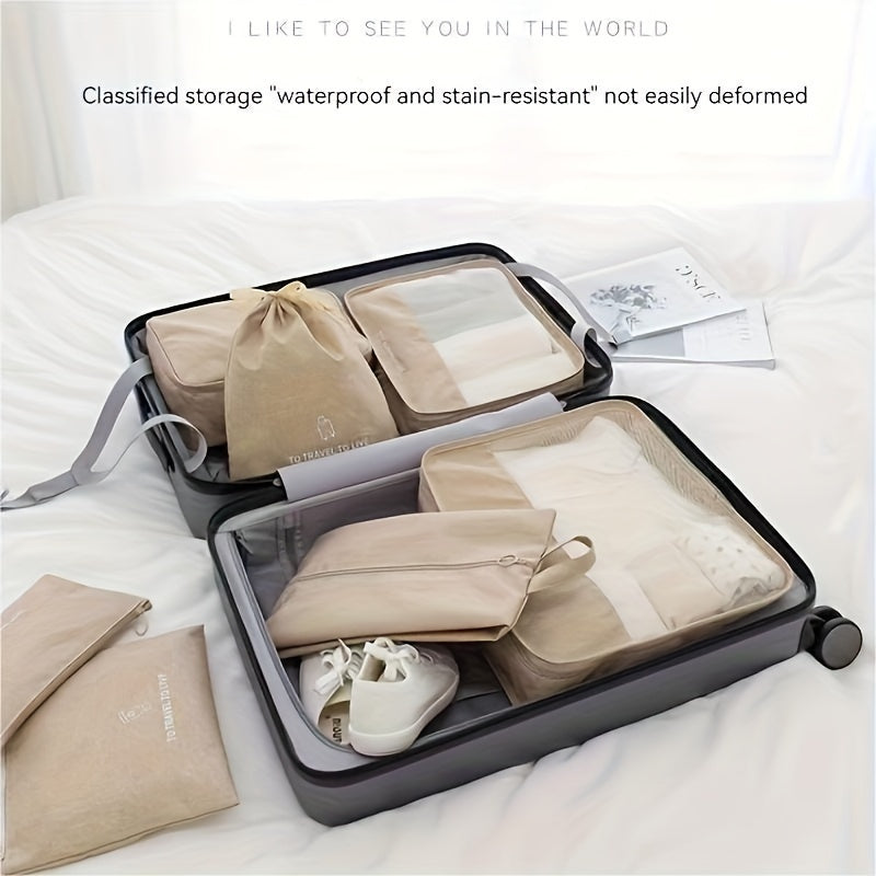 7pcs Travel Storage Bags Portable Clothes Shoes Luggage Storage Bag