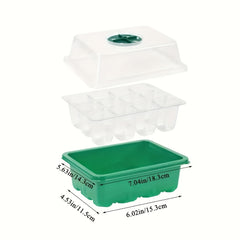12 Hole Seed Grow Planter Box Seed Starter Tray Seeding Kits