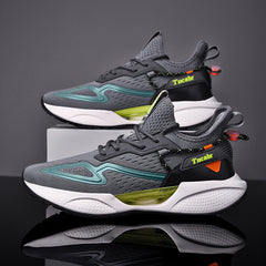 Men's Air Cushion Grey Running Shoes
