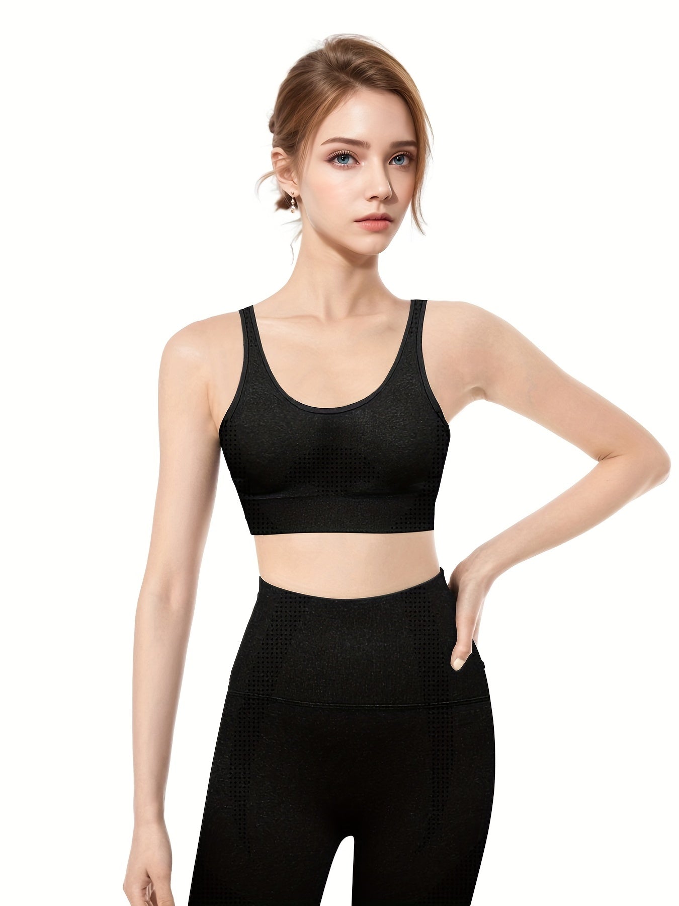 High Stretch Yoga Set Crop Top & Leggings Sporty Suit