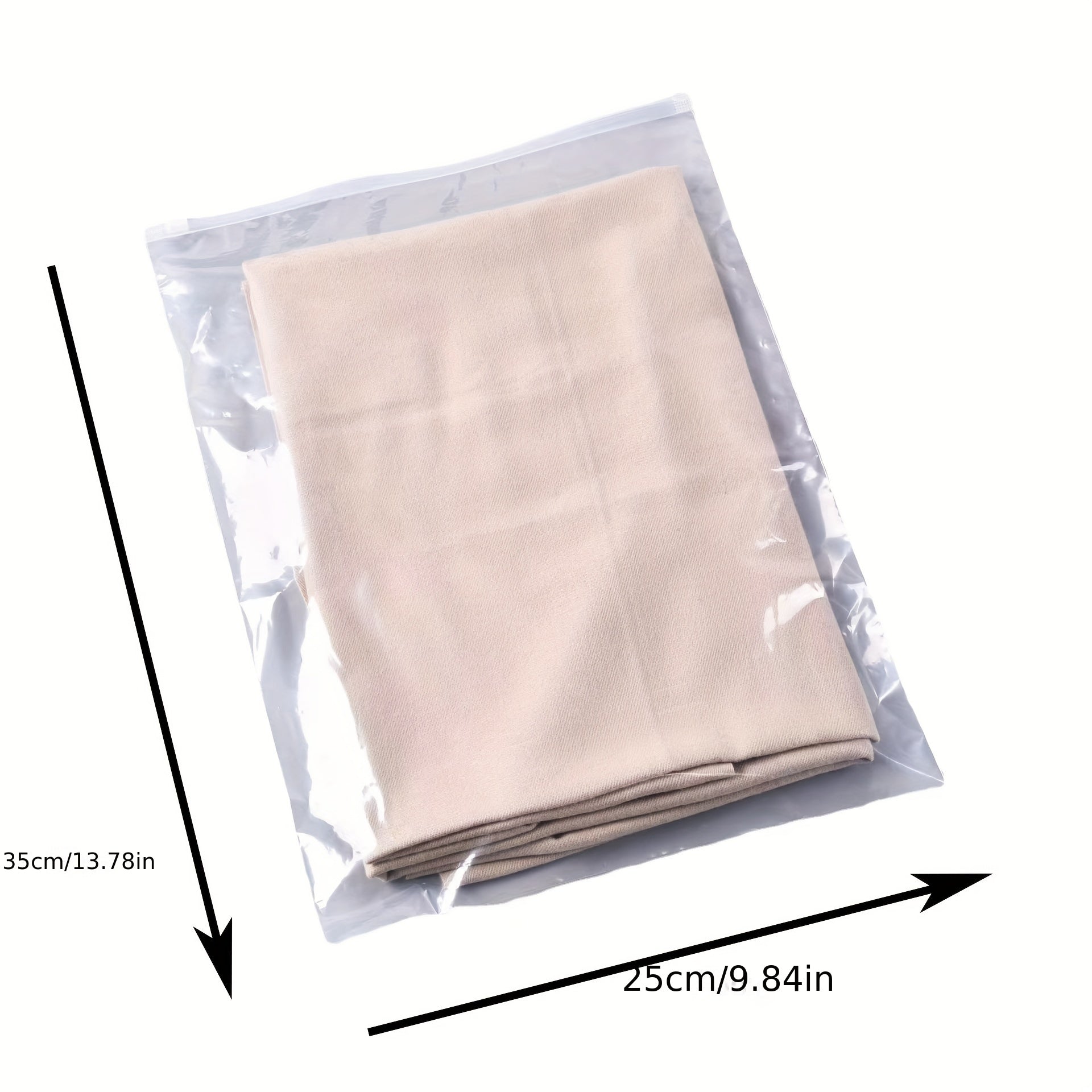 10 Pcs Clothes Transparent Pouch Lightweight Dustproof Bags