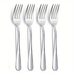 8pcs Serving Forks Set Stainless Steel Dinner Forks Durable Mirror Polishing