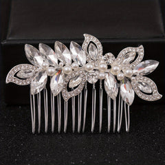 Crystal Rhinestone Bridal Barrettes Hair Clips for Bride