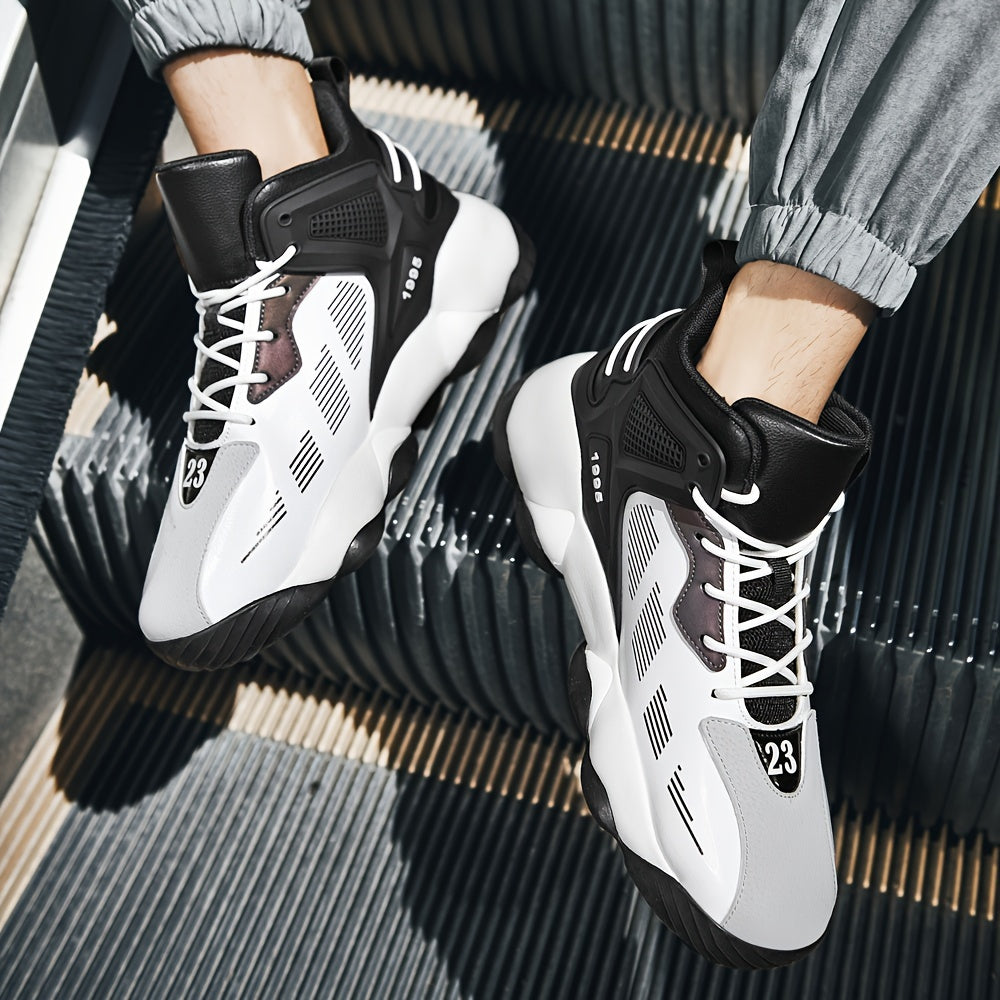 Men's Big & Tall Basketball Shoes Non Slip Lace Up Sneakers