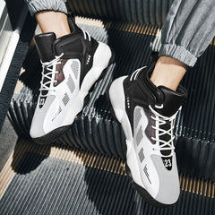 Men's Big & Tall Basketball Shoes Non Slip Lace Up Sneakers