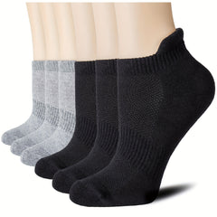 6 Pairs Low Cut Ankle Socks for Running Breathable Moisture Wicking Durable