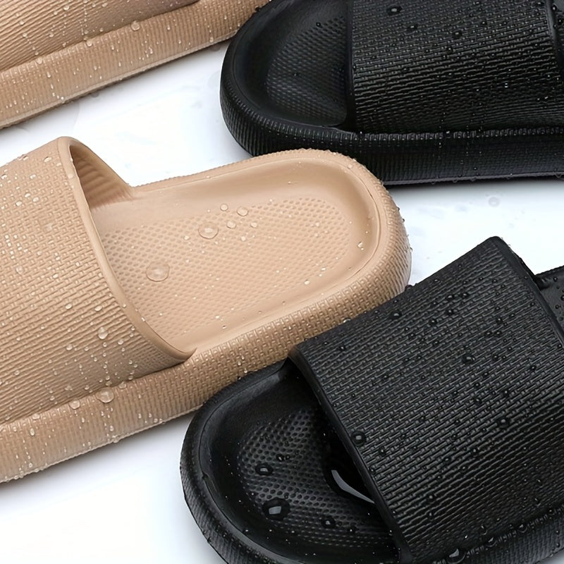 Men's Thick Soft Slides Assorted Colors Casual Cozy Slippers