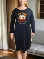 Butterfly & Sunset Graphic Tee Dress