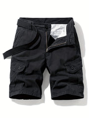 Men's Cargo Shorts Spring/Summer Plain Pocket Cotton