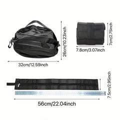 Solid Fabric Foldable Shopping Bag Large Capacity Portable Tote Bag