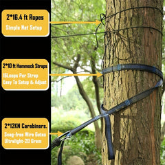 Portable Double Mesh Hammock Tent for 2 People Camping