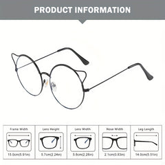 Round Frame All-match Anti-Light Glasses for Men