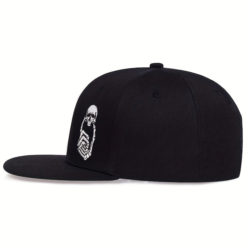 Skull Finger Embroidery Baseball Cap Hip Hop Dad Hat