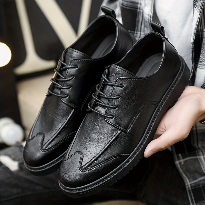 Men's PU Leather Oxford Shoes Formal Dress Shoes For Wedding Business