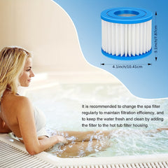 4 Pcs Hot Tub Filter Replacements for Lay Spa SaluSpa 90352E 58323