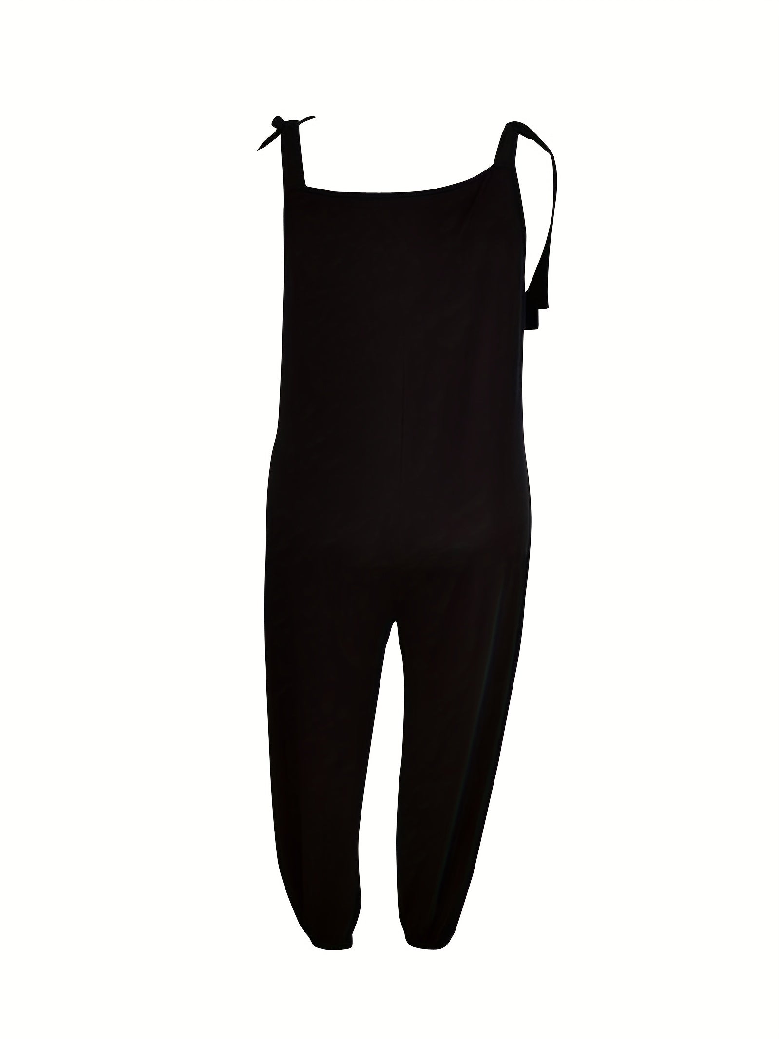 Casual Jumpsuit Letter & Graphic Print Tapered Leg Cami Jumpsuit