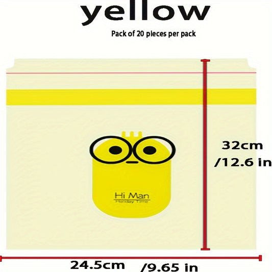 Car Garbage Bags Cartoon Printed Self-adhesive Storage Bag