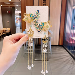 Vintage Chinese Style Tassel Hair Clips for Party