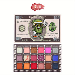 18 Colors Eyeshadow Palette Pearly Matte Shimmer Glitter Finish