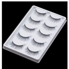 5 Pairs Natural Thick Style False Eyelashes With Glue