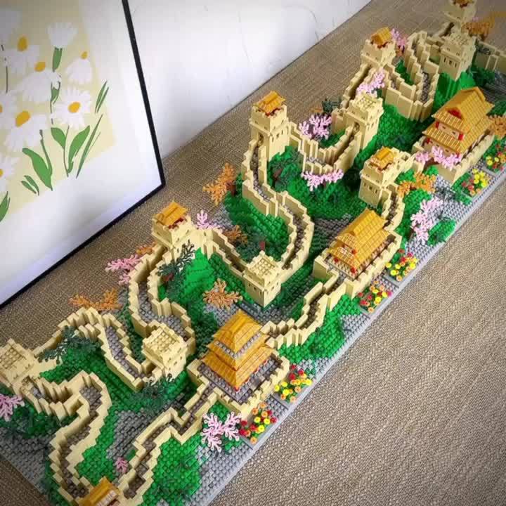 5620 Pcs 3D Chinese Wall Architecture Set - Educational & Challenging