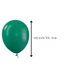 40 Dark Green Latex Balloons for Balloon Garland or Arch
