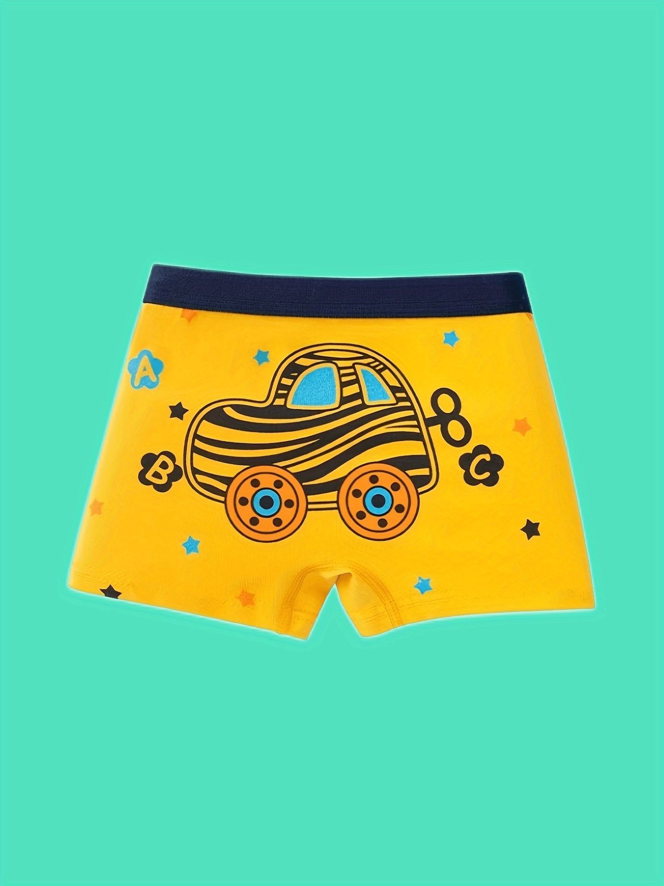4pcs Boys Cartoon Boxer Briefs Underwear Clothes