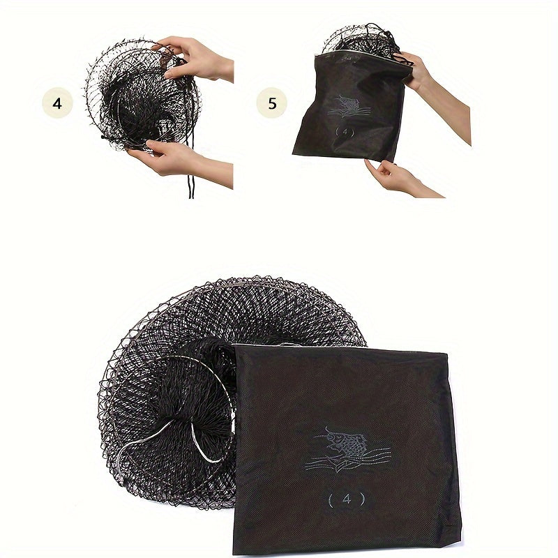 Foldable Fishing Net Collapsible Mesh Fishing Gear