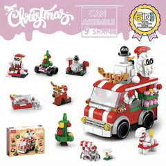 Christmas Series Small Assembly Building Blocks Santa Claus Toy for Children