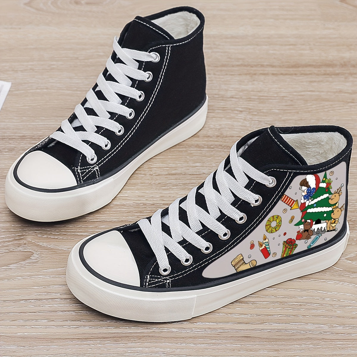 Plush Lined Thermal Canvas Sneakers