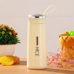 400ml Double Wall Insulated Tea Cup Portable Glass Water Cup