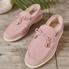 Women's Bow Decor Slip on Walking Shoes