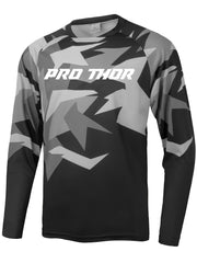 Men's Camo Long Sleeve Motorcycle T-shirt Quick Drying Breathable Outdoor Top