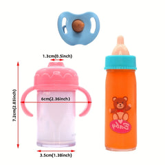 Magical Baby Bottle Toy Dollhouse Accessories Pretend Play Juice Bottle Toy
