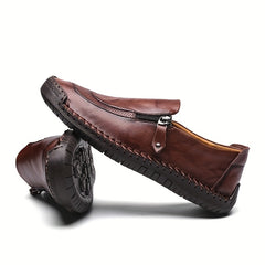 Men's Stitch Zip Up Sneakers for Hiking Climbing