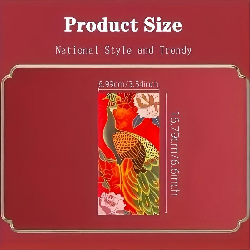 6pcs Chinese Elements Red Envelopes with Chinese Dragon Year Design