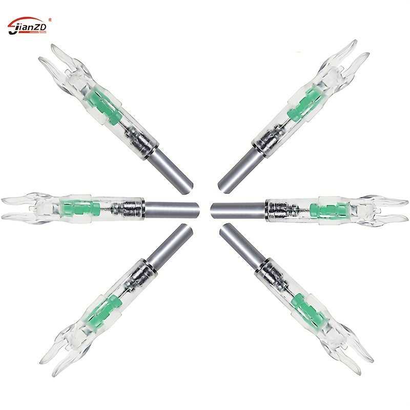6pcs Lighted Nocks Archery Led Nocks Diameter 6.244 Shooting Practice