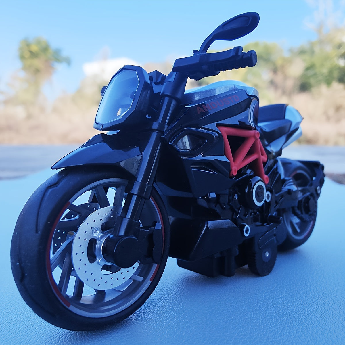 Plastic Alloy Motorcycle Racing Model Car Ornament Birthday Gift