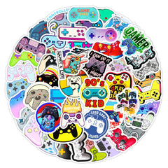 50pcs Game Console Doodle Waterproof Stickers Laptop Travel DIY Toys
