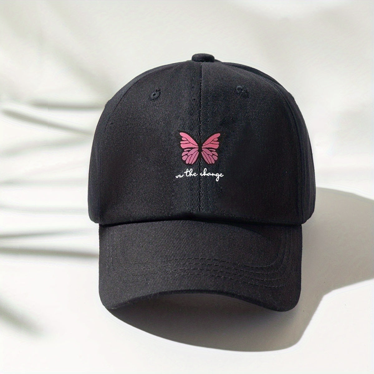 Butterfly Print Baseball Cap Casual Sports Hat Adjustable Sunscreen Dad Hats