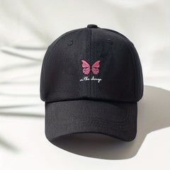 Butterfly Print Baseball Cap Casual Sports Hat Adjustable Sunscreen Dad Hats