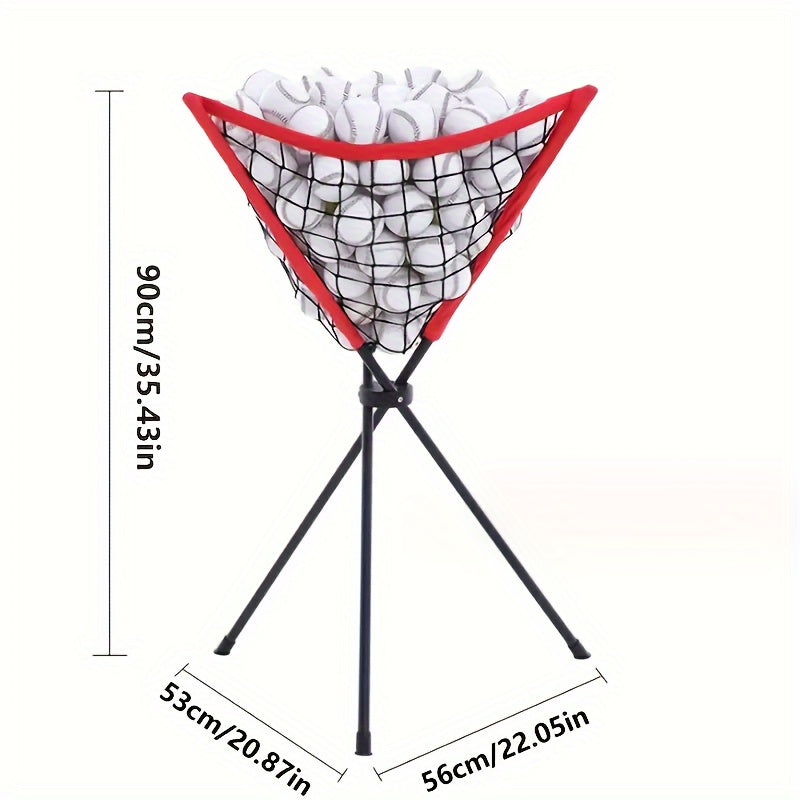 Baseball Tennis Ball Basket Rack Triangle Ball Holder Rack
